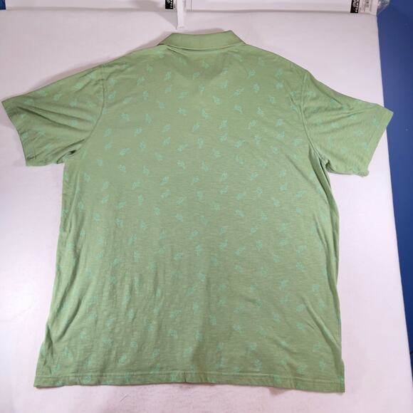 Foundry Supply Co Polo Golf Shirt Men's 3XLT TALL!! All Over Cactus Print Pocket - Picture 5 of 6